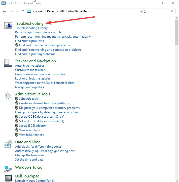 Windows 10 Quick Access error