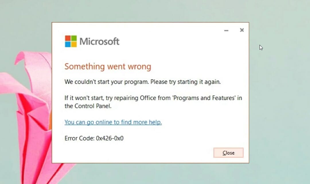 The code 0x426-0x0 error message Code 0x426-0x0 error message microsoft error code 0x426-0x0
