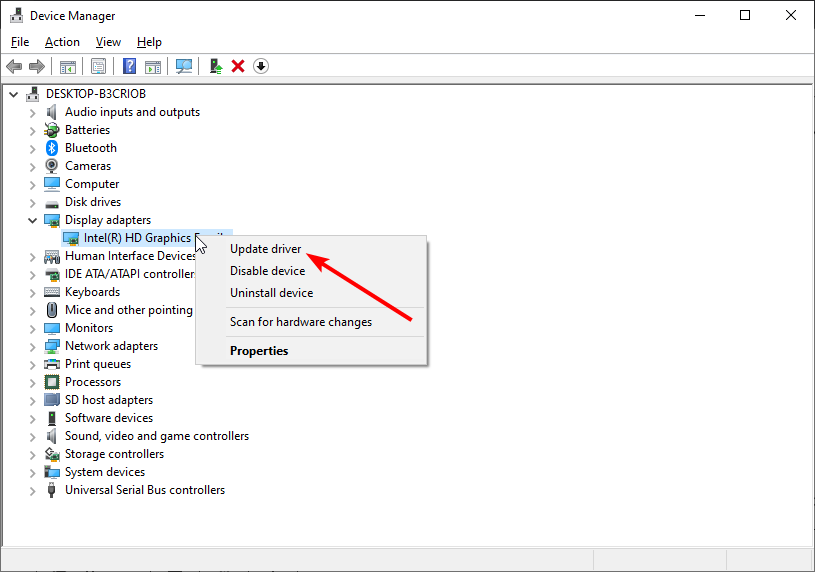 update hypervisor error