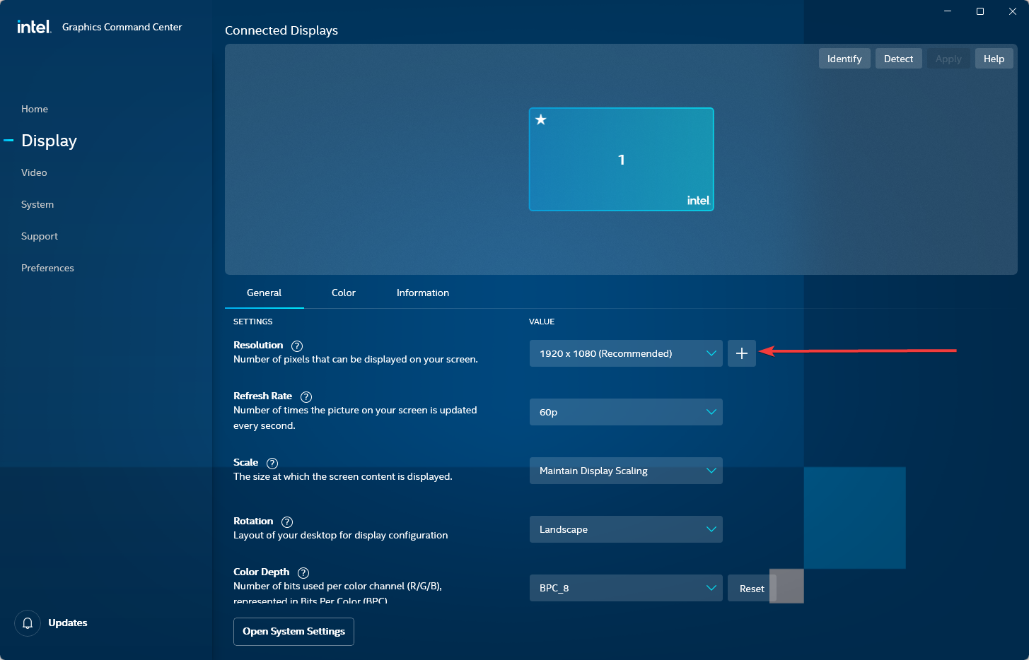 screen doesn't fit monitor Windows 10