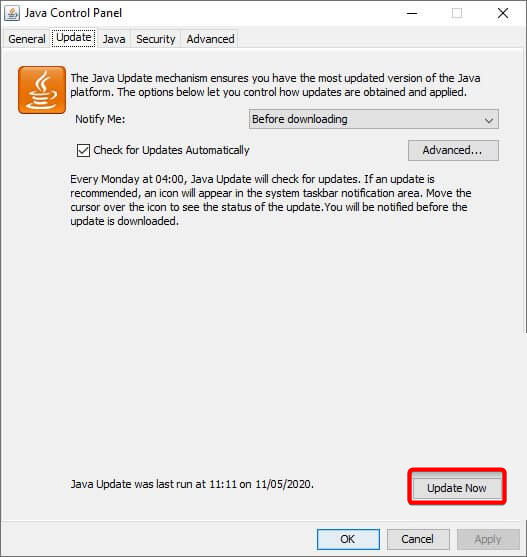 update-java how to make a minecraft server