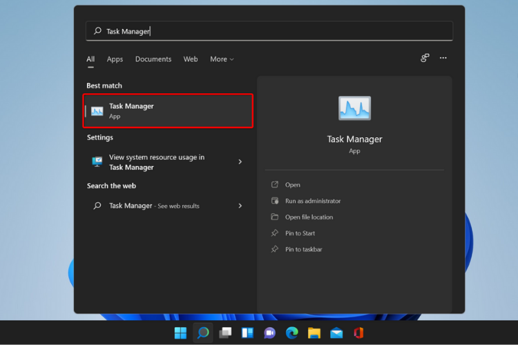 Search Task Manager