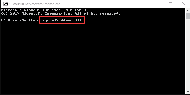 ddraw.dll error code