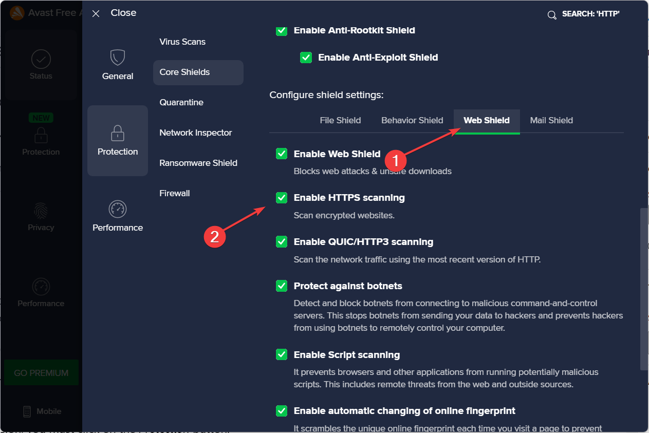 https-enable-avast firefox stuck on now installing