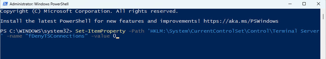 enable remote desktop windows 11