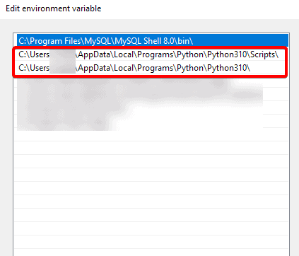 python location